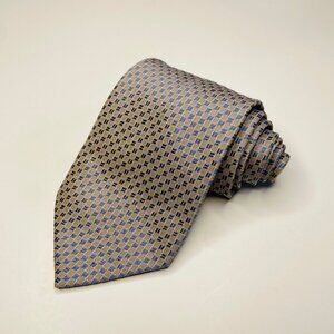 Handsome Blue and Gold Necktie